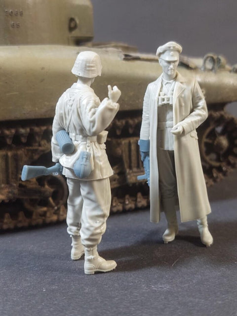 パンツァーアート FI35-231 1/35 WWIIドイツ 武装親衛隊 ノルマンディー 2体セット