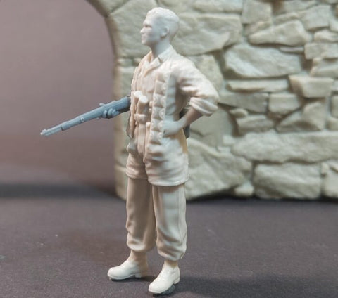 パンツァーアート FI35-245 1/35 WWIIドイツ 降下猟兵 休憩中 No.2