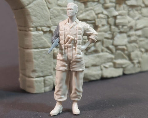 パンツァーアート FI35-245 1/35 WWIIドイツ 降下猟兵 休憩中 No.2