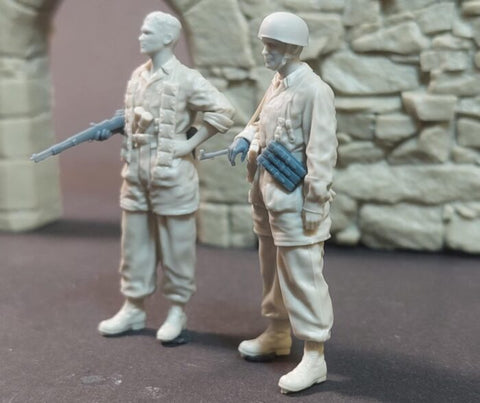 パンツァーアート FI35-246 1/35 WWIIドイツ 降下猟兵 休憩中 2体セット