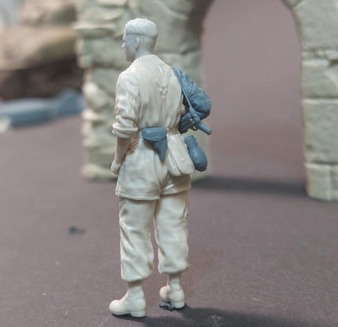 パンツァーアート FI35-248 1/35 WWIIドイツ 降下猟兵 MG34 弾薬運搬手