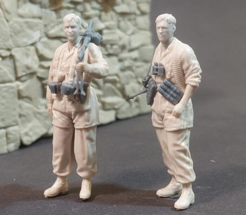 パンツァーアート FI35-249 1/35 WWIIドイツ 降下猟兵 MG34チーム 2体セット