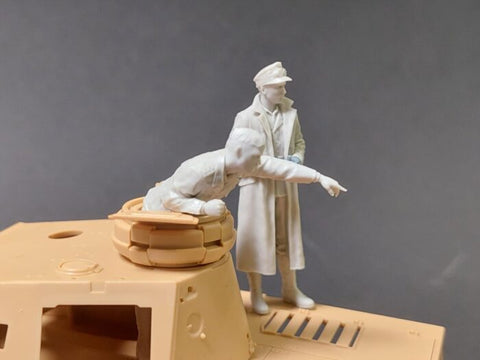 パンツァーアート FI35-252 1/35 WWIIドイツ アフリカ軍団 lll/IV戦車 砲塔乗員セット