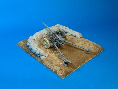 パンツァーアート RE35-183 1/35  北アフリカ対戦車砲陣地 ディオラマベース