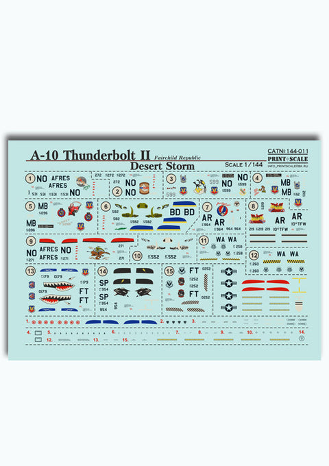 プリントスケール 144-011 1/144 A-10 サンダーボルトII
