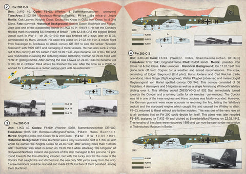 プリントスケール 72-240 1/72 フォッケウルフ FW200 コンドル C3爆撃機 Part 3