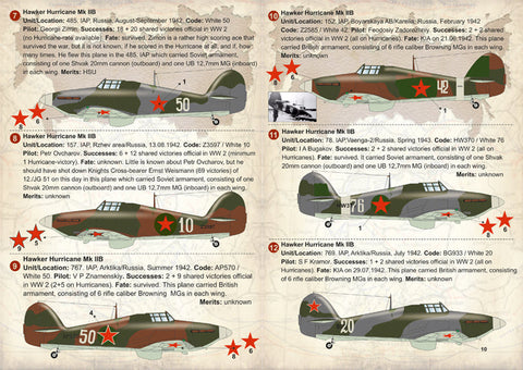 プリントスケール 72-242 1/72 ソビエト ホーカー ハリケーン エース WWII