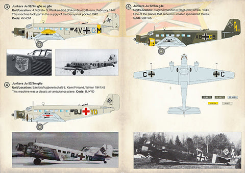 プリントスケール 72-299 1/72 ユンカース Ju52 Part3