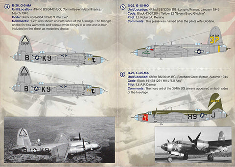 プリントスケール 72-321 1/72 マーチン マローダー B-26F/G コンプリートセット