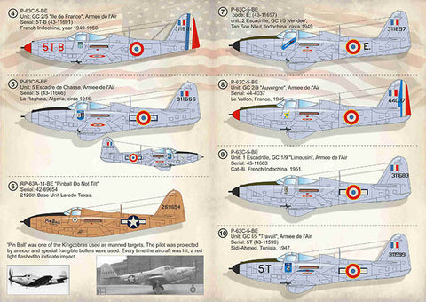 プリントスケール 72-354 1/72 ベル P-63 キングコブラ
