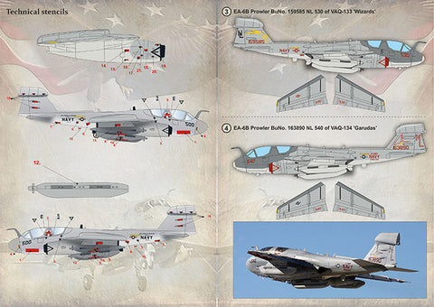 プリントスケール 72-395 1/72 EA-6B プラウラー Part2