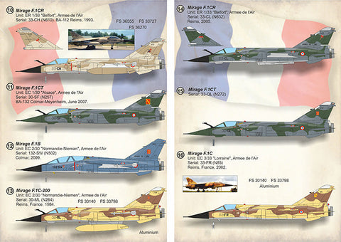 プリントスケール 72-397 1/72 ミラージュ F.1CG Part 2
