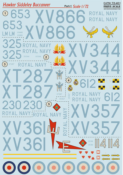プリントスケール 72-401 1/72 ホーカー・シドレー・バッカニア Part 1