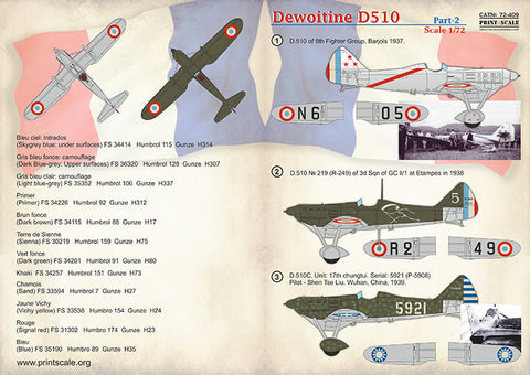 プリントスケール 72-409 1/72 デヴォアティーヌ D.510. Part 2