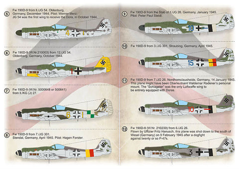 プリントスケール 72-430 1/72 FW-190 D-9 Part 2