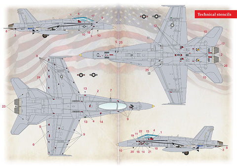 プリントスケール 72-434 1/72 F-18 ホーネット Part 4