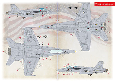 プリントスケール 72500 1/72  ホーネット FA-18A