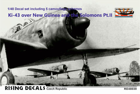 ライジングデカール 48-039 1/48 ニューギニア・ソロモン航空戦の一式戦闘機「隼」 Pt.2