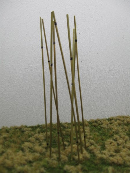 リアリティインスケール TREE03 1/35 竹セット 1 - 天然竹・ミディアムグリーン