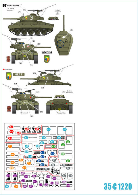 スターデカール 35-C1220 1/35 仏 ベトナム戦争 第一次インドシナ戦争でのフランス極東派遣軍 ＃5