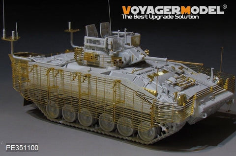 ボイジャーモデル PE351100 1/35 現用 ブリティッシュ FV510ウォーリア TES(H) 歩兵戦闘車 スラットアーマー付 2011 VER アップグレードセット(MENG SS-017用)