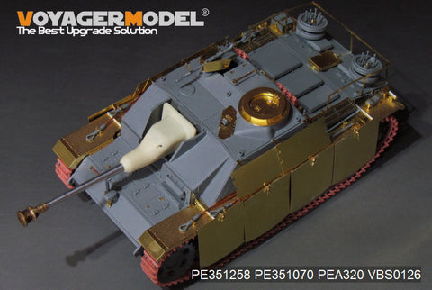 ボイジャーモデル PE351258  1/35 WWII ドイツ III号戦車 G型後期生産型 基本セット(ドラゴン用)