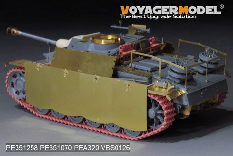ボイジャーモデル PE351258  1/35 WWII ドイツ III号戦車 G型後期生産型 基本セット(ドラゴン用)