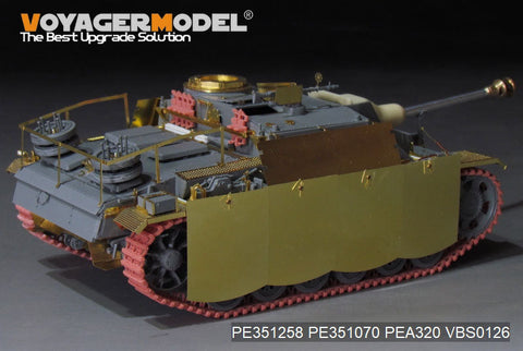 ボイジャーモデル PE351258  1/35 WWII ドイツ III号戦車 G型後期生産型 基本セット(ドラゴン用)