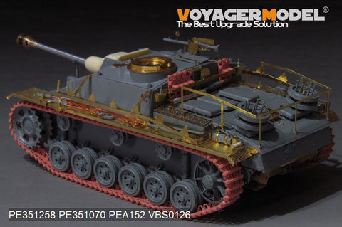 ボイジャーモデル PE351258  1/35 WWII ドイツ III号戦車 G型後期生産型 基本セット(ドラゴン用)
