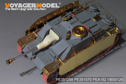 ボイジャーモデル PE351258  1/35 WWII ドイツ III号戦車 G型後期生産型 基本セット(ドラゴン用)
