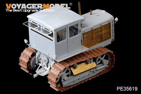 ボイジャーモデル PE35619 1/35 WWIIソビエト ChTZ S-65 トラクターキャブ付き エッチングセット(トランぺッター05539用)