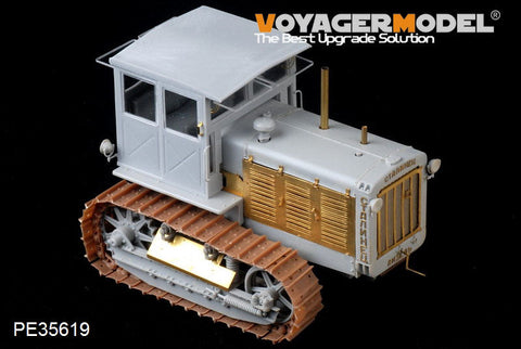 ボイジャーモデル PE35619 1/35 WWIIソビエト ChTZ S-65 トラクターキャブ付き エッチングセット(トランぺッター05539用)