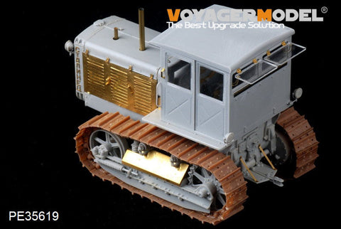 ボイジャーモデル PE35619 1/35 WWIIソビエト ChTZ S-65 トラクターキャブ付き エッチングセット(トランぺッター05539用)
