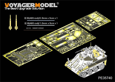 ボイジャーモデル PE35740 1/35 現用ドイツ ヴィーゼル1A1-A2 TOW対戦車ミサイル搭載型エッチングセット(AFVクラブ FV35265用)