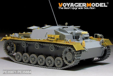 ボイジャーモデル PE35871 1/35 WWIIドイツ III号突撃砲C/D型 エッチング基本セット(ドラゴン6851用)