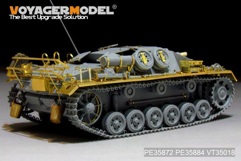 ボイジャーモデル PE35872 1/35 WWIIドイツ III号突撃砲C/D型 アフリカ仕様 エッチング基本セット(ドラゴン6851用)