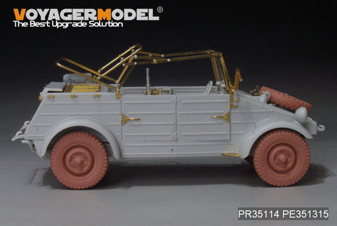 ボイジャーモデル PR35114  1/35 WWII ドイツ ドイツ キューベルワーゲン82型 ホイール パターン1(汎用)