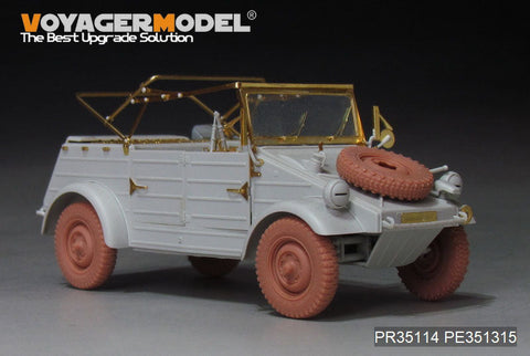 ボイジャーモデル PR35114  1/35 WWII ドイツ ドイツ キューベルワーゲン82型 ホイール パターン1(汎用)