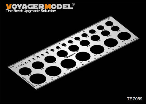 ボイジャーモデル TEZ059 1/35 円形テンプレート(汎用)