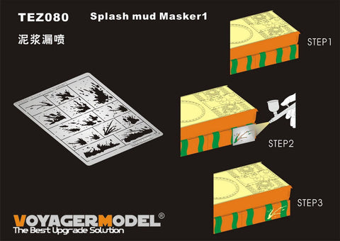ボイジャーモデル TEZ080 スプラッシュ マッド マスキングセット1(汎用)