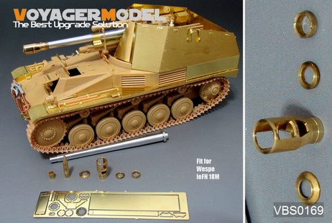 ボイジャーモデル VBS0169 1/35 WWIIドイツ 10.5cm L/28 金属砲身セット ヴェスペ用(汎用)