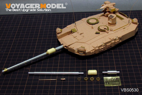 ボイジャーモデル VBS0530 1/35 現用ドイツ Rh-M-120 L/55 120mm 砲身 マシンガン付(レオパルド2 レボリューション2用)（汎用）