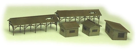 紙創り C-14 1/700 八号建屋群