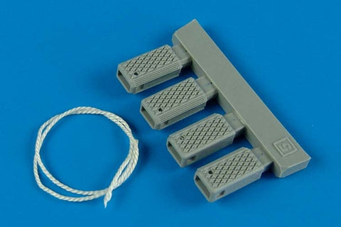 ホイーリアント 132012 1/32 アメリカ海軍 タイヤ止めとナイロンロープ - 後期生産型