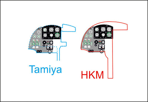 ヤフーモデル YMA3210 1/32 モスキートNF.II/FB.VI 計器盤 (タミヤ用）
