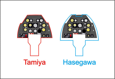 ヤフーモデル YMA4820 1/48 P-51 マスタング D 後期型 計器盤 (タミヤ用）