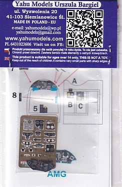 ヤフーモデル YMA4903 1/48 デヴォアティーヌ D.510 計器盤 （AMG用）