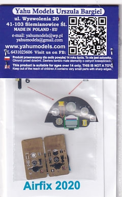 ヤフーモデル YMA4904 1/48 タイガー・モス 計器盤 (エアフィックス用）