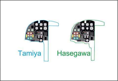 ヤフーモデル YMA7260 1/72 モスキートNF.II / FB VI 計器盤 （タミヤ / ハセガワ-レベル用）
