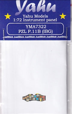 ヤフーモデル YMA7322 1/72 PZL P.11B 計器盤 （IBG用）
